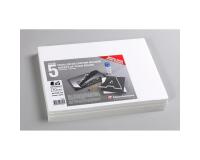 Carton Mousse lot 5 feuilles A4 10mm - Blanc