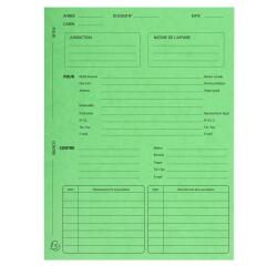 Paquet de 25 dossiers de procédure carte lustrée 25x32cm
