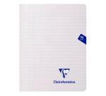 Cahier piqué Mimesys 17x22cm 96 pages ligné + marge couverture polypropylène Couleur aléatoire - Assortis