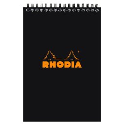 Notepad A5 80 feuilles lignées 80 g - Noir