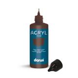 Darwi Flacon de 80 ml de Peinture Acrylique Universelle Opaque - Marron foncé