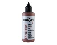 Darwi Flacon de 80 ml de Peinture Acrylique Universelle Opaque - Marron foncé