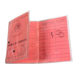 Estuche protector de 3 hojas (antiguo carnet de conducir francés) 6 caras 88x125 PVC 20/100º - Cristal