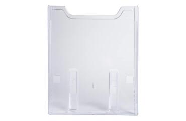 Elemento de pared de distribuidor folletos (a montar) - A4 vertical - 8 x 23,9 x 30 cm - 80x239x300 mm - Cristal