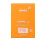 dotPad - bloc agrafé Rhodia N°12 8,5x12 cm dot 80 feuillets 80g - Orange
