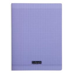 Cahier piqué 8000 POLYPRO 24x32 cm 96 pages grands carreaux 90 g - Violet