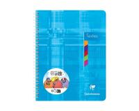 Cahier de textes reliure intégrale 17x22cm 144 pages grands carreaux Couleur aléatoire - Assortis