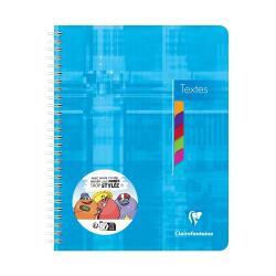 Cahier de textes reliure intégrale 17x22cm 144 pages grands carreaux Couleur aléatoire - Assortis