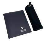 Trousse textile ronde Ø7 x 22 cm, noir