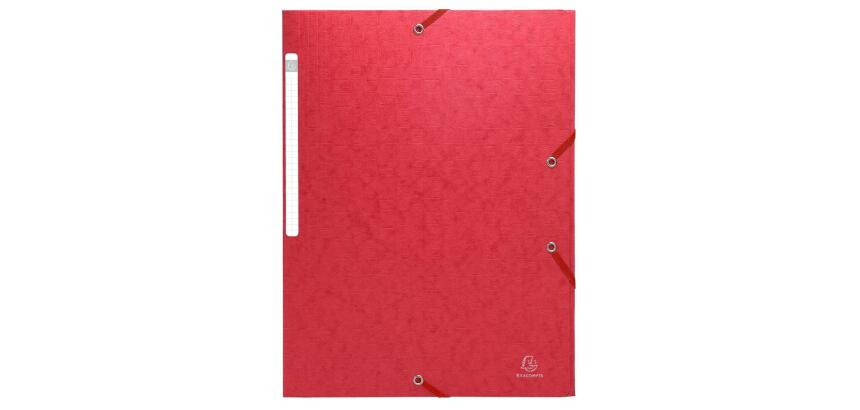 Chemises à élastiques carte lustrée 3 rabats monobloc