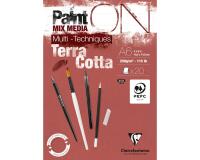 Bloc PaintON TERRACOTTA collé A6 20F