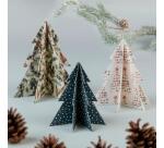 PAPIERS IMPRIMÉS, Bloc de 20 feuilles à motifs 160g/m2 au format A4 (21x29,7cm) + 1 idée créative - Noël cosy - Multicolore