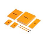 Coffret Rhodia l'essentiel - petits carreaux 5x5 - Orange