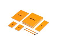 Coffret Rhodia l'essentiel - petits carreaux 5x5 - Orange