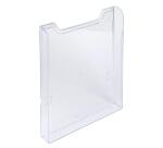 Distribuidor folletos de pared (simple) - A montar - A4 vertical - 3,6 x 23,9 x 30 cm - 36x239x300 mm - Cristal
