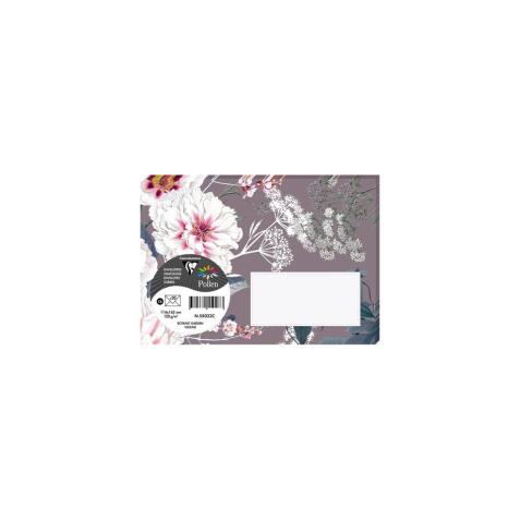 COLLECTION BOTANIC GARDEN, Paquet de 20 enveloppes Pollen 114x162mm 120g/m2 - Violine