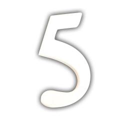 Petit chiffre 5 12cm - Blanc