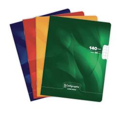 Cahier piqué 8000 CARTE 17x22 cm 140 pages grands carreaux 90 g - Assortis