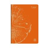 Cahier piqué FOREVER PREMIUM 100% recyclé A4 96 pages ligné papier recyclé blanc 90 g - Orange rouille