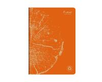 Cahier piqué FOREVER PREMIUM 100% recyclé A4 96 pages ligné papier recyclé blanc 90 g - Orange rouille