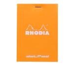 dotPad - bloc agrafé Rhodia N°12 8,5x12 cm dot 80 feuillets 80g - Orange