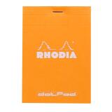 dotPad - bloc agrafé Rhodia N°12 8,5x12 cm dot 80 feuillets 80g - Orange
