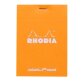 Bloc agrafé dotPad N°12 8,5x12 cm 80 feuilles DOT 80 g. - Orange