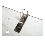 Classeur à levier export papier marbre gris A4 dos de 70mm. - Gris-dos gris