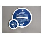 Prêt à peindre carton toilé Ø 30cm 3mm - Blanc