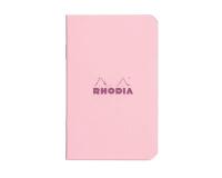 Cahier piqué Rhodia Couleurs Rose 7,5x12 cm - Rose