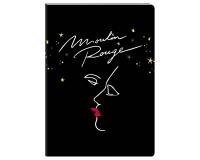 Moulin Rouge, Carnet brochure souple A6 10,5x14,8 cm, 128 pages, uni, ass.