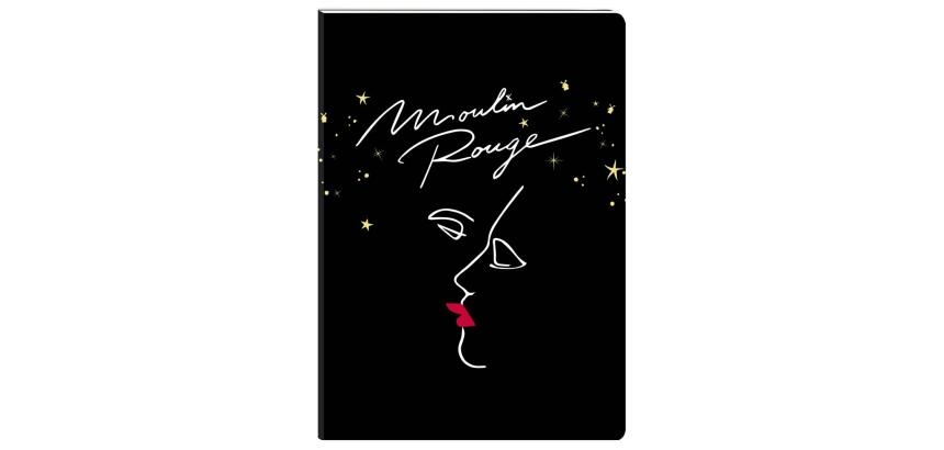 Moulin Rouge, Carnet brochure souple A6 10,5x14,8 cm, 128 pages, uni, ass.
