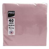 Paquet de 40 serviettes micro-gaufrées ouate 2 plis - 38x38 cm