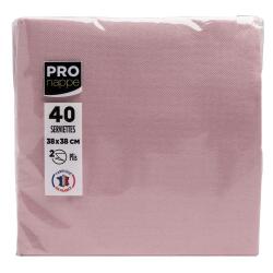 Paquet de 40 serviettes micro-gaufrées ouate 2 plis - 38x38 cm