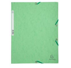 Chemise 3 rabats à élastiques carte lustrée 400g/m2 - A4