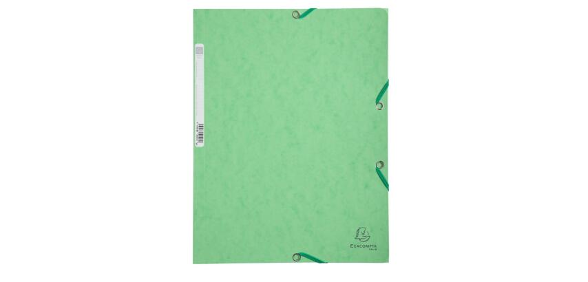 Chemise à élastiques, A4, carton, vert tilleul