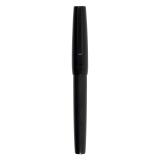 Stylo, en métal précieux noir mat, plume EF - Noir