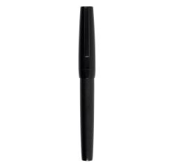 Stylo, en métal précieux noir mat, plume EF - Noir