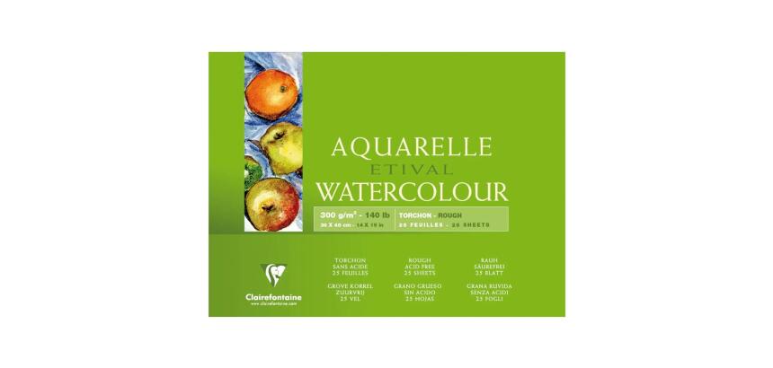 Etival bloc collé 4 côtés 25F 36x48cm 300g grain torchon