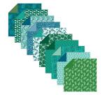 ORIGAMI, Pochette de 60 feuilles 70g/m2 au format 15x15cm - Végétal chic - Multicolore