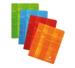 Cahier piqué 16,5x21cm 72 pages quadrillé 10x10 + marge - Assortis