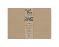 Carnet Dessin carnet cousu 40F A4 140g - Kraft