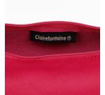CUIR TEINTÉ Trousse Ø5,5x22 cm Framboise