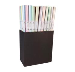 Kraft couleur 65g, 3x0,70m 50rlx Pastel - Assortiment pastel