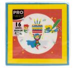 Paquet de 16 serviettes ouate 2 plis - 33x33 cm