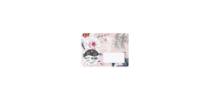 COLLECTION BOTANIC GARDEN, Paquet de 20 enveloppes Pollen 114x162mm 120g/m2 - Rose clair