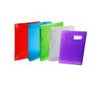 Classeur 2 anneaux 15 mm polypropylène Crystal colours - A4 - Cristal