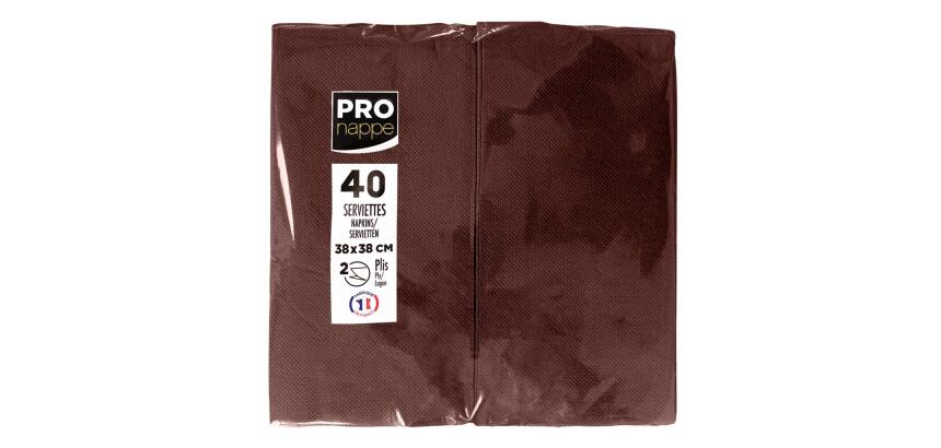Pack of 500 paper tablecloths, folded to size, in film Format 60x60cm