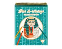 COLORIAGE, Bloc de 20 feuilles 250g/m2 au format 25x20cm - Egypte 1