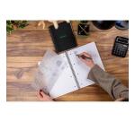 Rhodiactive Greenbook ligné, A4+, perf.4 trous, papier recyclé 90g - Noir